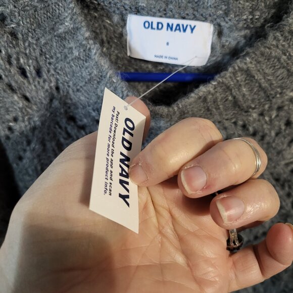 NWT OLD NAVY GRAY CREW NECK SWEATER SZ S - Picture 5 of 6